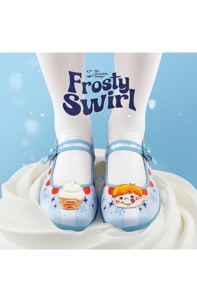 Hot Chocolate Design Frost Swirl Mary Jane Flat, Alternate, color, Frost Swirl
