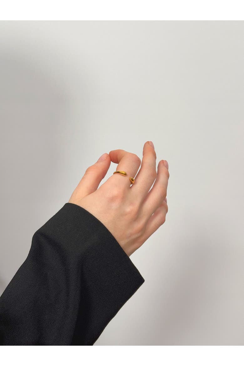 Double Drop Ring in Gold Vermeil, Alternate, color, Gold Vermeil