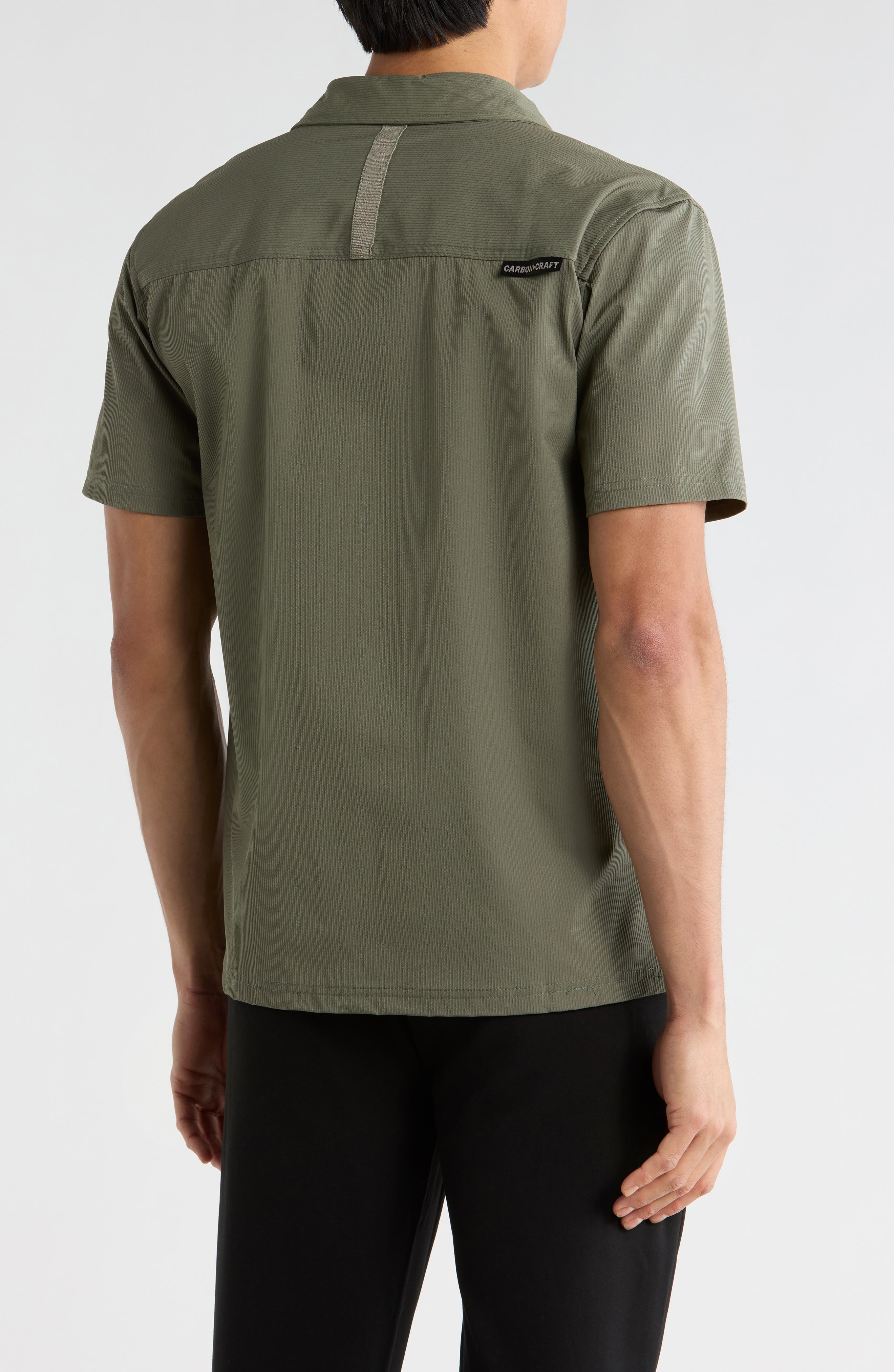 Water Resistant Technical Short Sleeve Button-Up Shirt - image 2