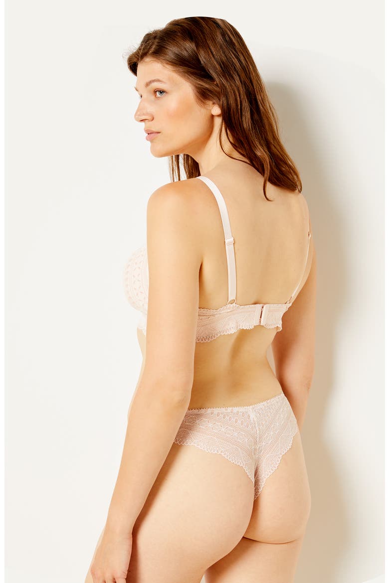 Idole Lace Tanga, Alternate, color, POWDER PINK
