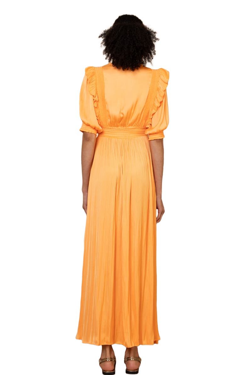Hale Bob Lovisa Charmeuse Dress, Alternate, color, Orange