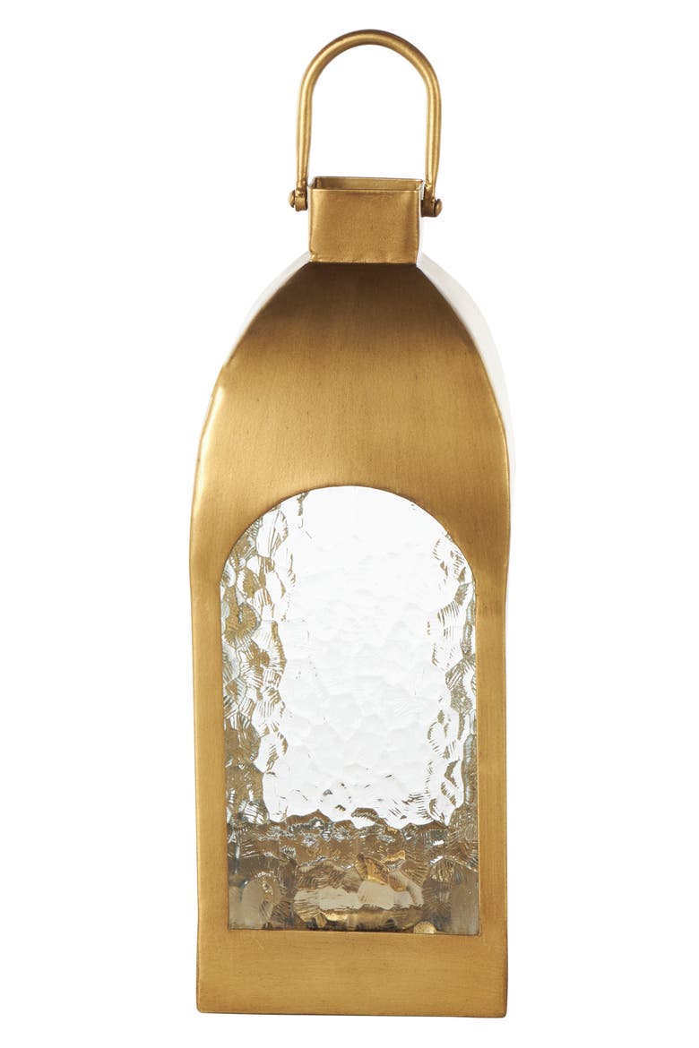Metal Candle Lantern, Alternate, color, GOLD