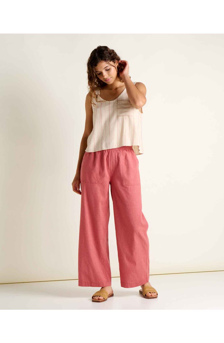 Toad & Co Taj Hemp Button Back Tank, Alternate, color, London Fog Dobby