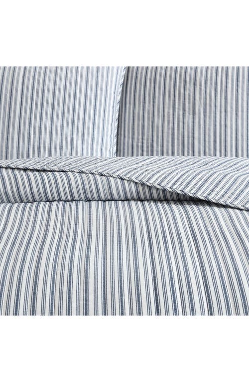 Nautica Coleridge Stripe Twin Quilt Set In Dark Blue