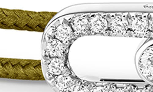 Messika Cares Pavé 18ct White-gold And 0.26ct Diamond Cord Bracelet In White Gold