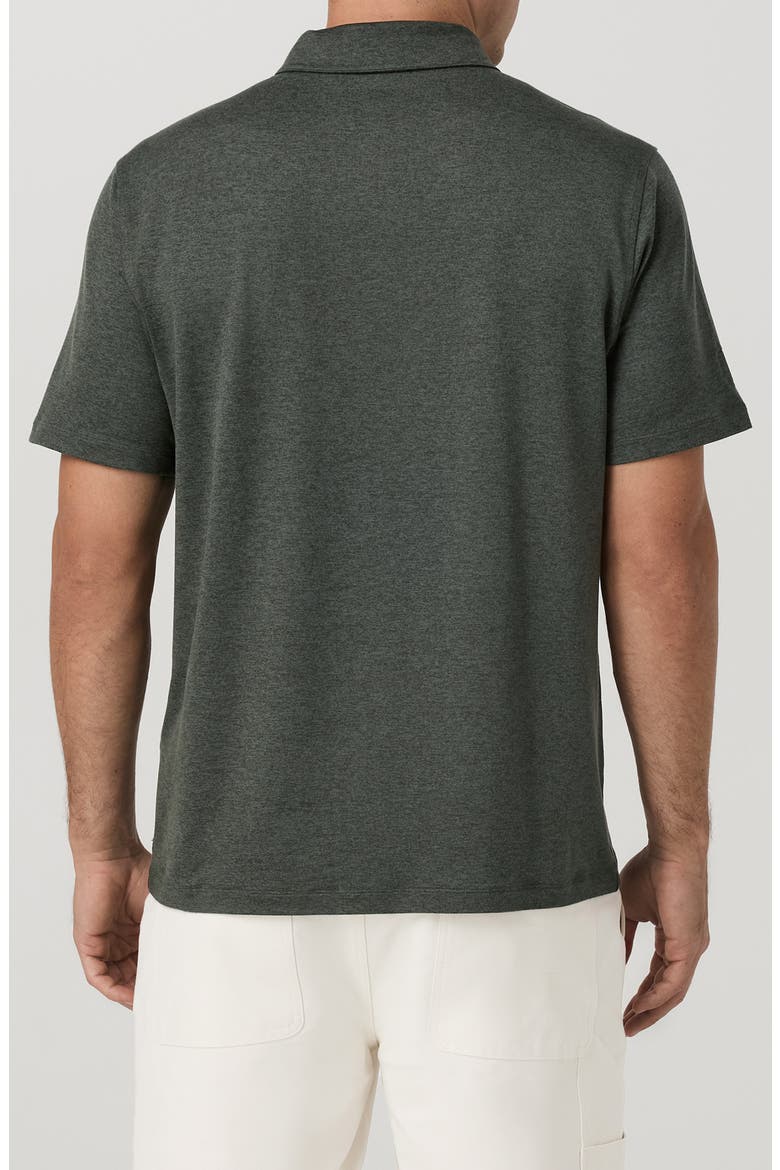 Ponto Short Sleeve Performance Button-Up Shirt, Alternate, color, RIVER ROCK HEATHER