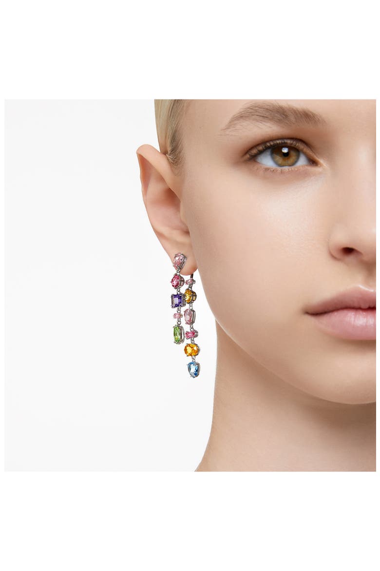 Gema Asymmetric Front/Back Earrings, Alternate, color, MULTICOLORED