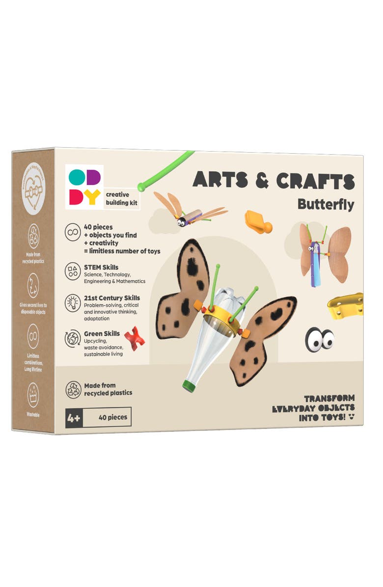 Oddy Arts and Crafts Butterfly Building Kit, Main, color, NO COLOR