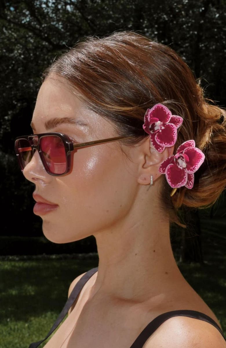 INDY Ice Cube Aviator Sunglasses, Alternate, color, Pink