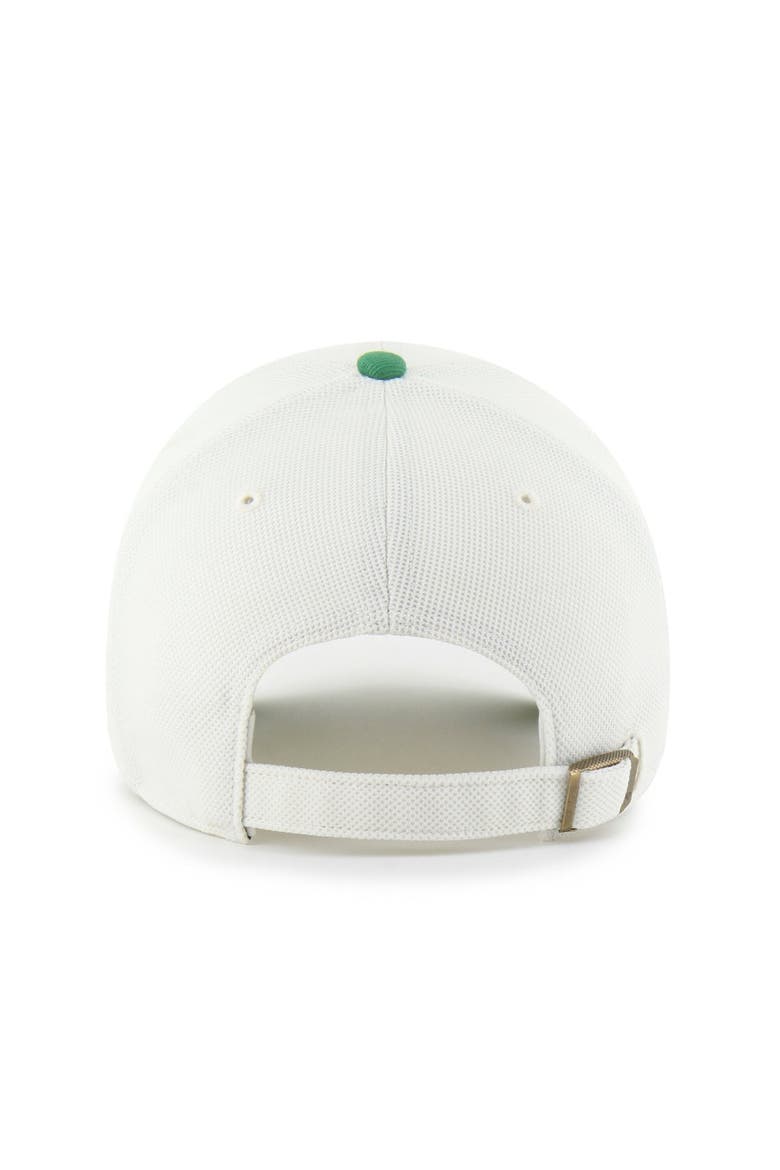 Men's '47 Cream/Kelly Green Philadelphia Eagles Pique Patch Clean Up Adjustable Hat, Alternate, color, Cream