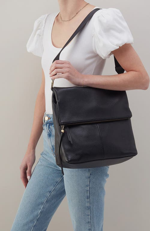 Hobo Grant Convertible Leather Backpack In Black