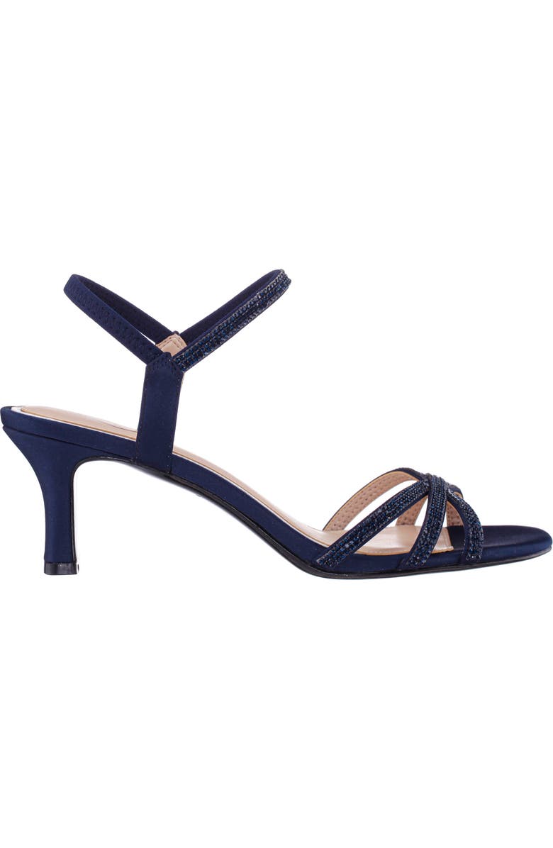 Nina Benarda Ankle Strap Sandal, Alternate, color, New Navy