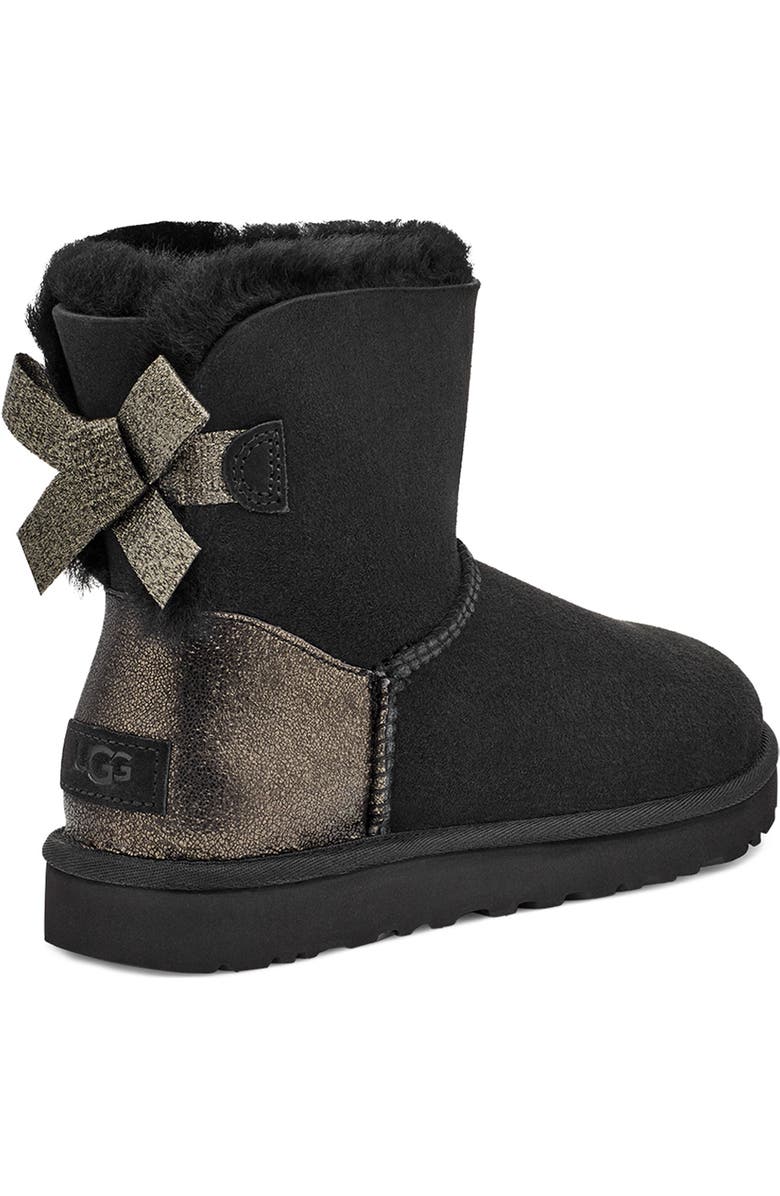 UGG<sup>®</sup> Mini Bailey Bow II Genuine Shearling Bootie, Alternate, color,