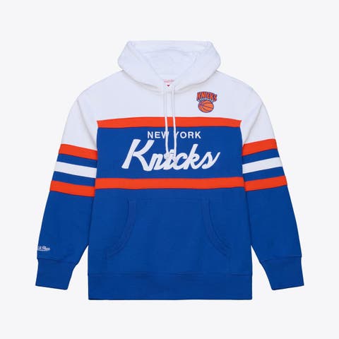 Men's Mitchell & Ness  Royal New York Knicks Head Coach Hoodie