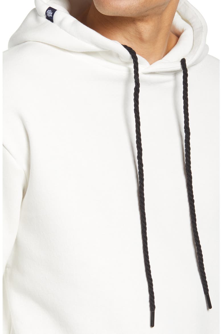 Solid Fleece Hoodie, Alternate, color, CREAM