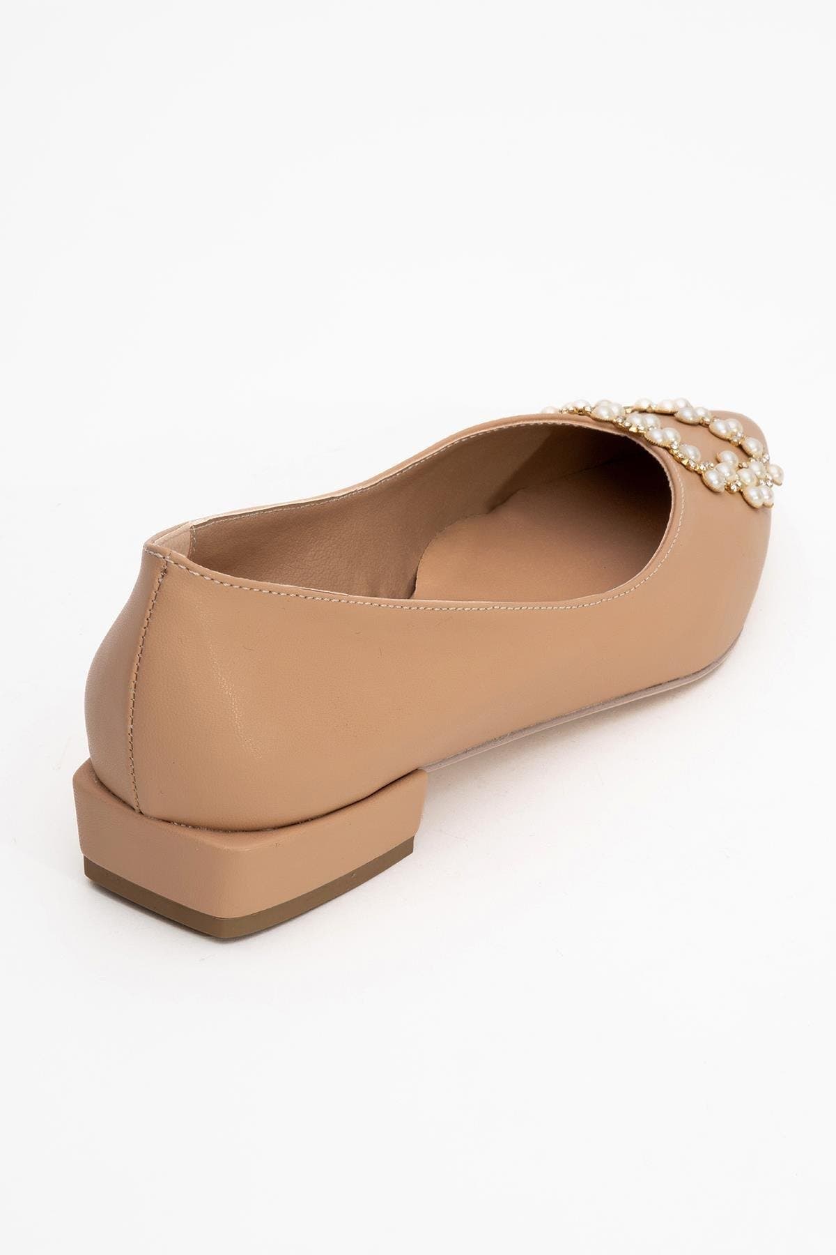 Ghent Pearl Embellished Ballet Flat, Alternate, color, Beige