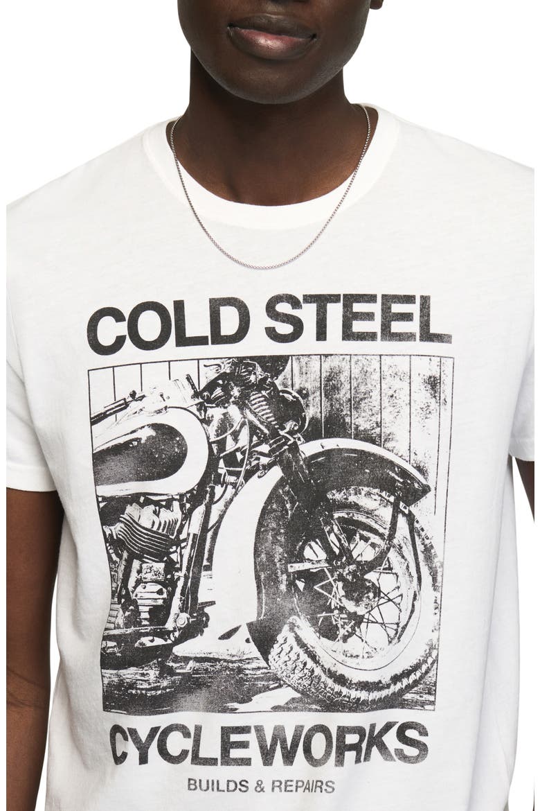 Cold Steel Cycleworks Graphic Tee, Alternate, color, BRIGHT WHITE