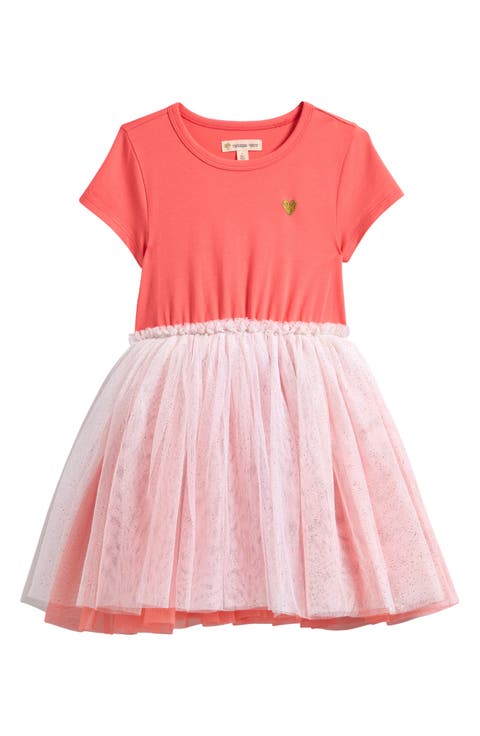 Kids' Jersey & Mesh Tutu Dress (Toddler, Little Kid & Big Kid)