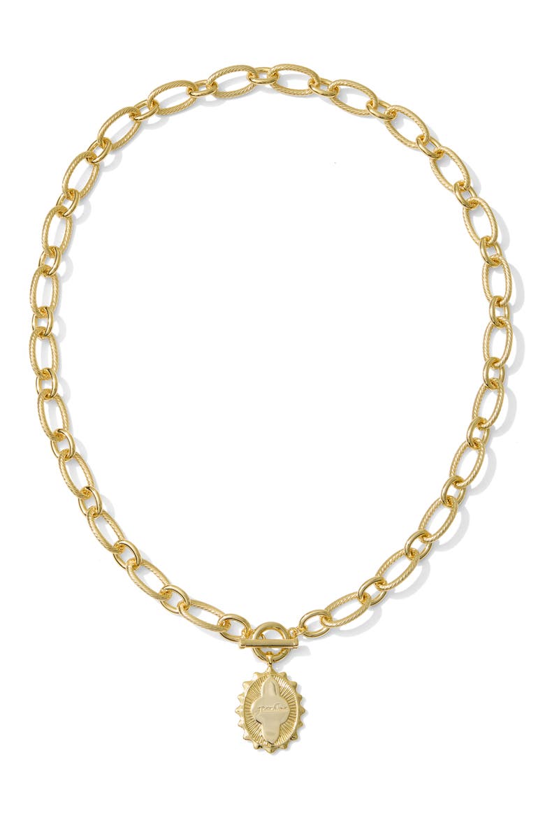 Grandma Pendant Necklace, Main, color, GOLD METAL