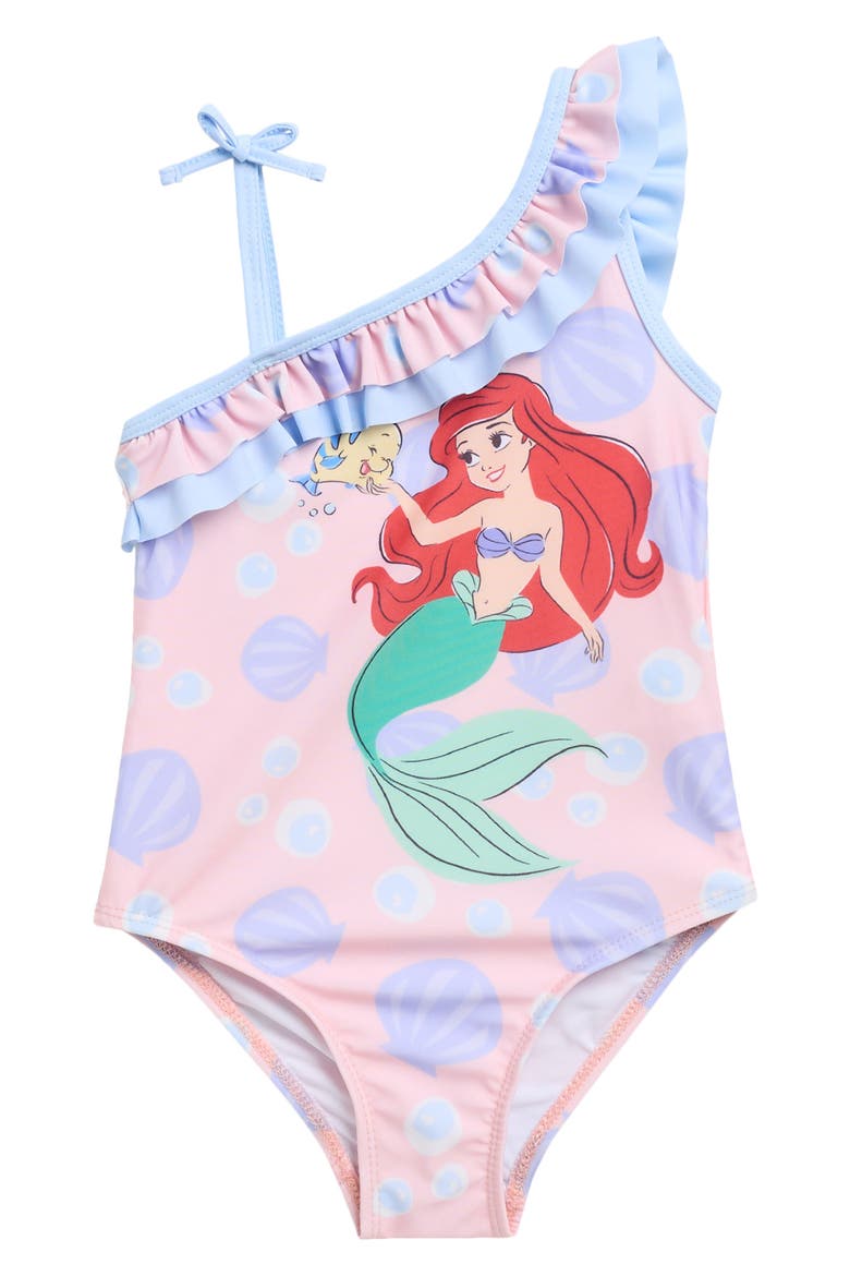 The Little Mermaid One-Piece Swimsuit, Main, color, PINK