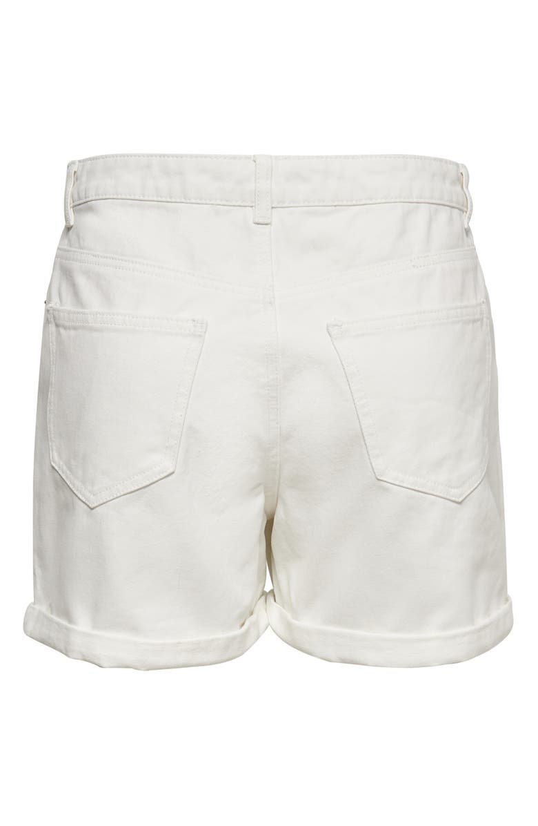 Only High Waist Cuffed Shorts, Alternate, color,