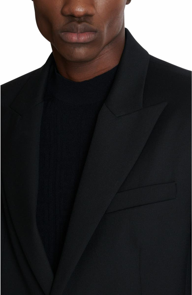 Balmain Wool 2-Button Jacket, Alternate, color,