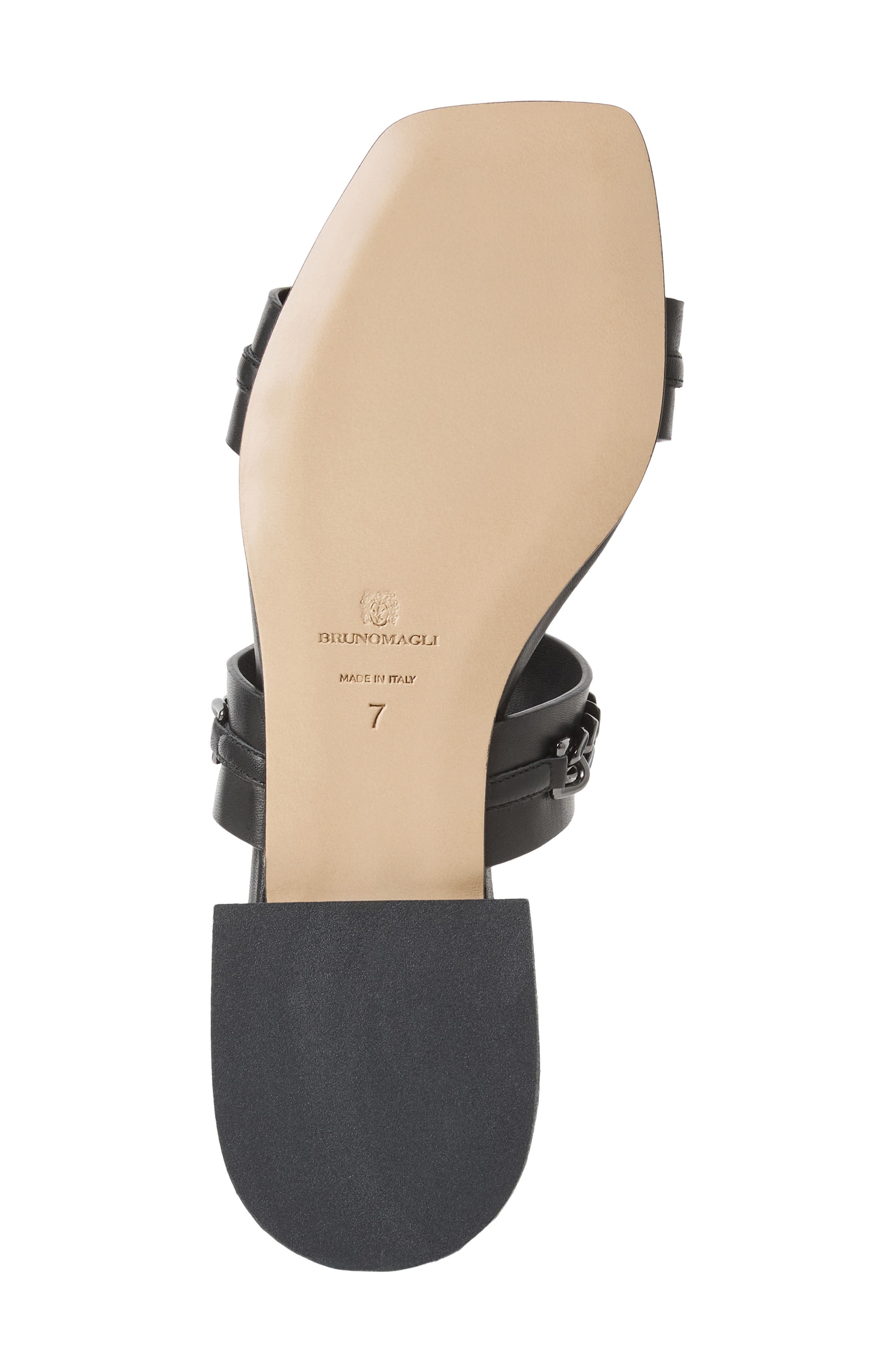 Bruno Magli Brunella Slide Sandal, Alternate, color, Black Nappa