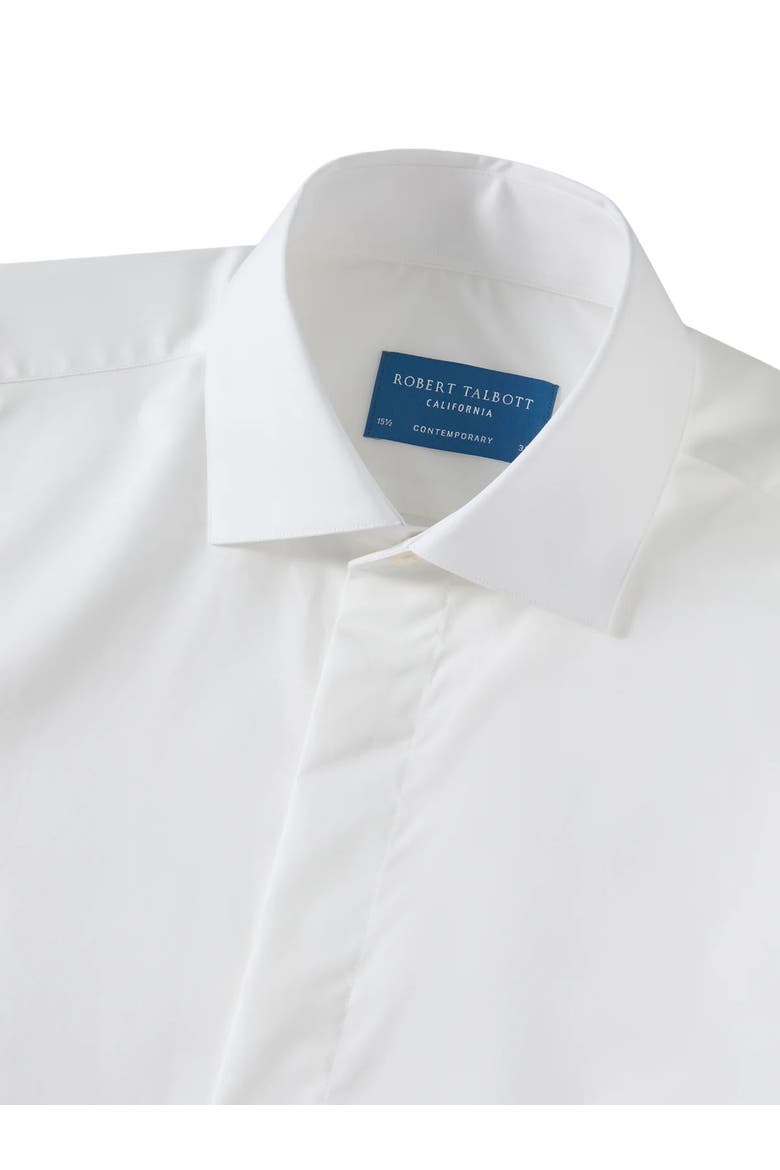 Reynolds Hidden Placket Formal Shirt in Contemporary Fit, Alternate, color, White