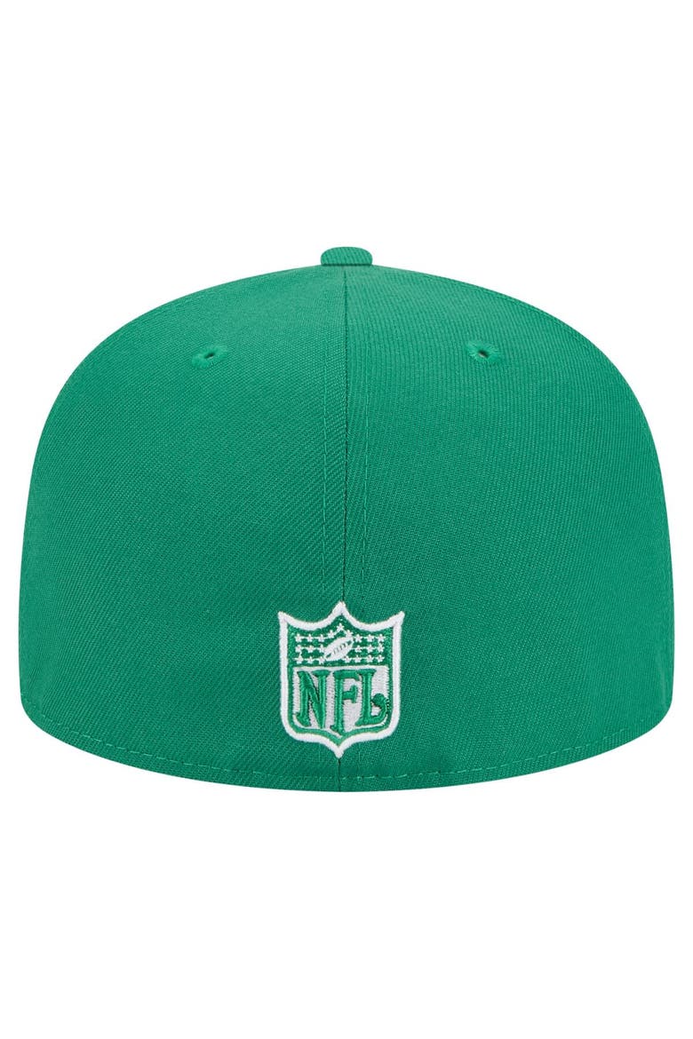Men's New Era Kelly Green Philadelphia Eagles Super Bowl LIX Champions Historic Side Patch 59FIFTY Fitted Hat, Alternate, color, Kelly Green