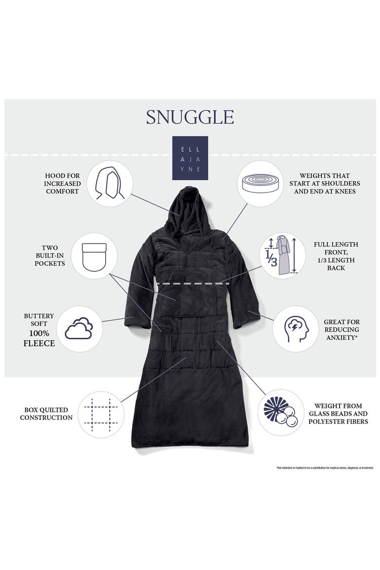 Weighted Snuggle, Alternate, color, BLACK