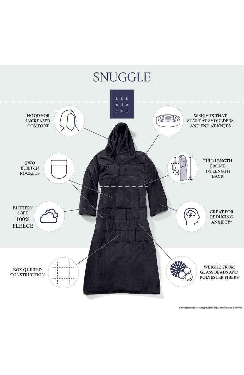 ELLA JAYNE HOME Weighted Snuggle, Alternate, color, Black