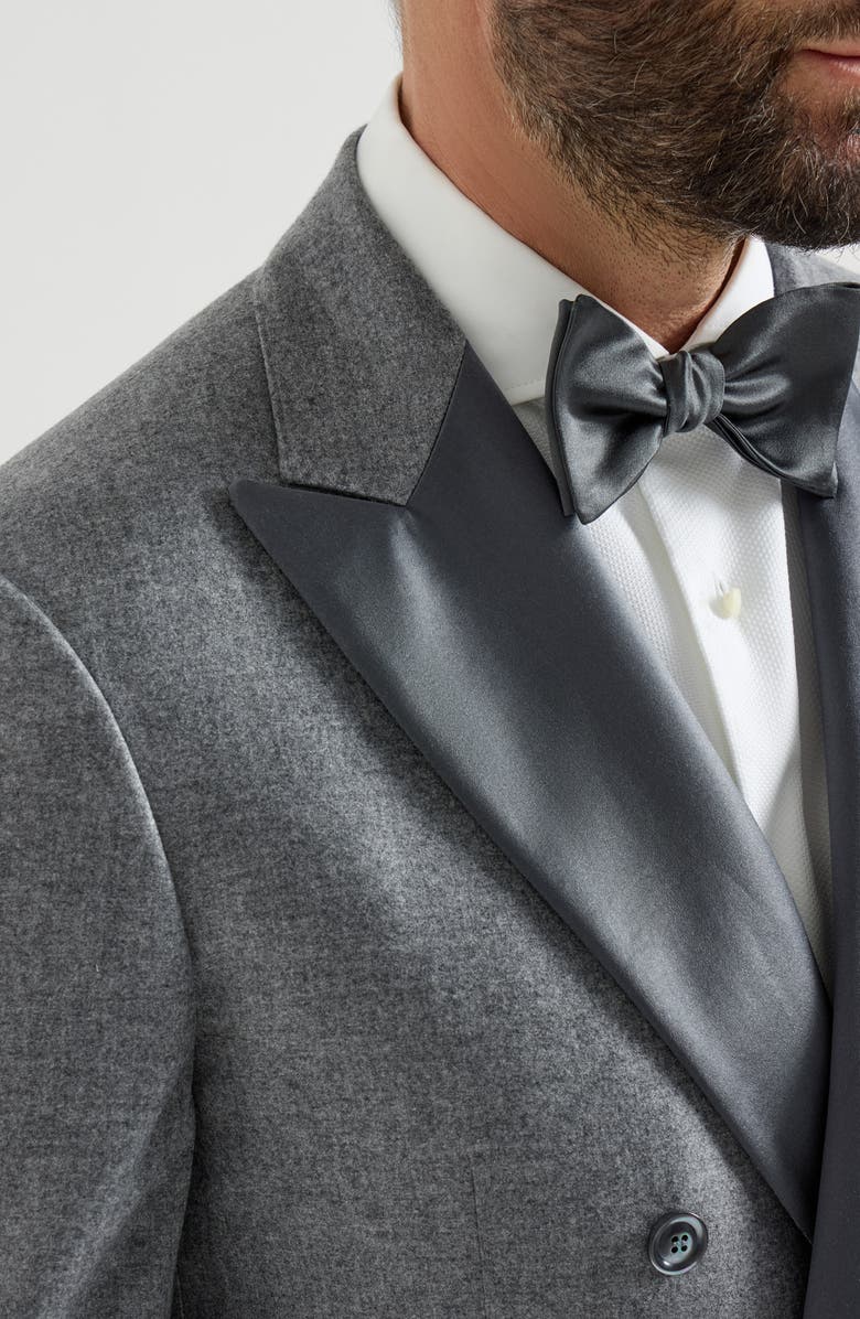 Brunello Cucinelli Tuxedo with peak lapel, Alternate, color, Grey