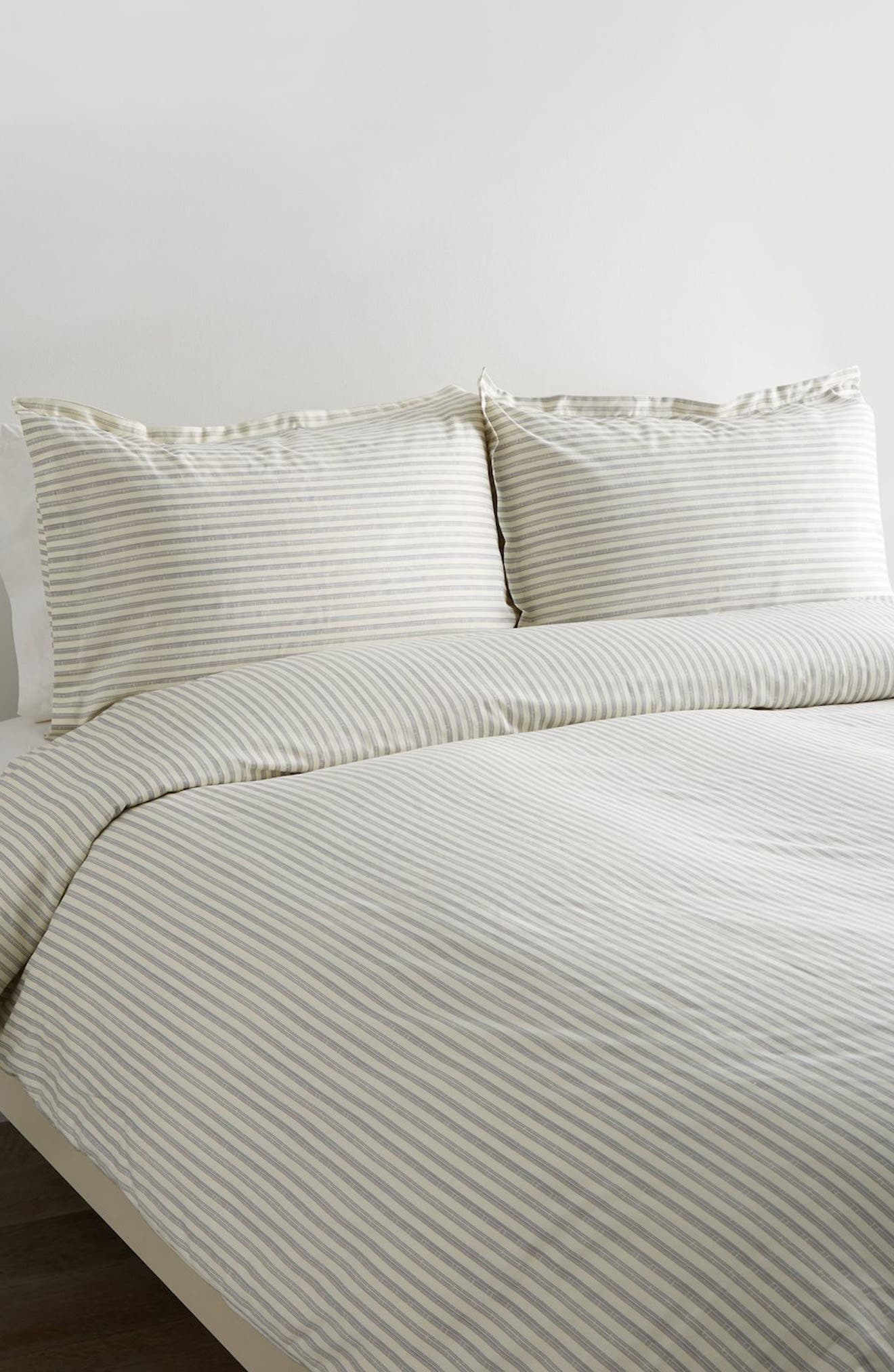 MELANGE HOME Stripe 400 Thread Count Cotton Duvet Set