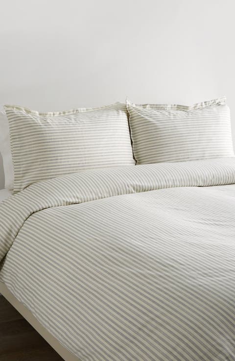 Stripe 400 Thread Count Cotton Duvet Set