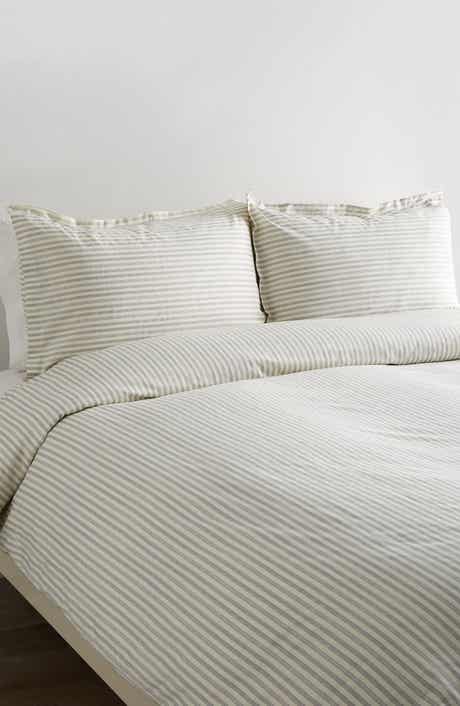 MELANGE HOME Stripe 400 Thread Count Cotton Duvet Set