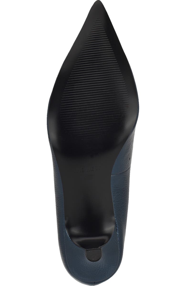 Nine West Sisko Pointed Toe Kitten Heel Pump, Alternate, color, Medium Blue