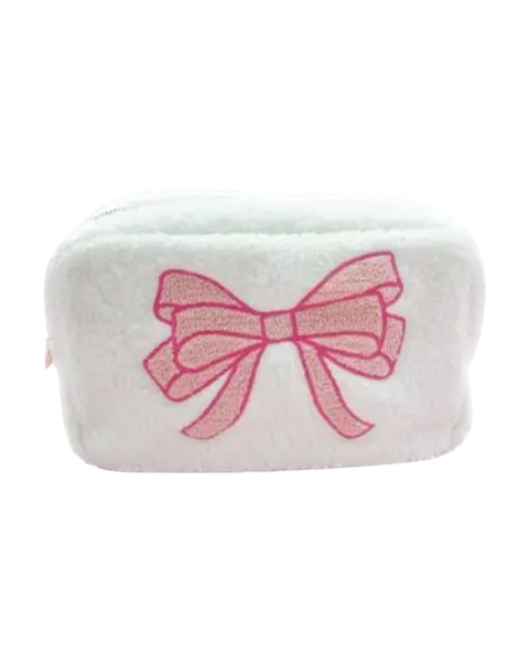 Plush cosmetic bag