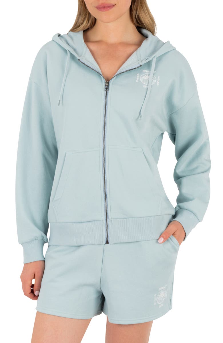 Hurley Bliss Cotton Blend Hoodie, Main, color, Starlight Blue