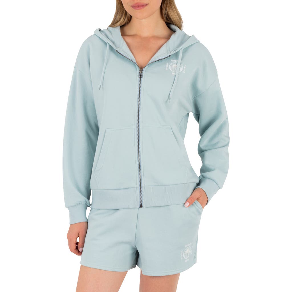 Hurley Bliss Cotton Blend Hoodie In Blue