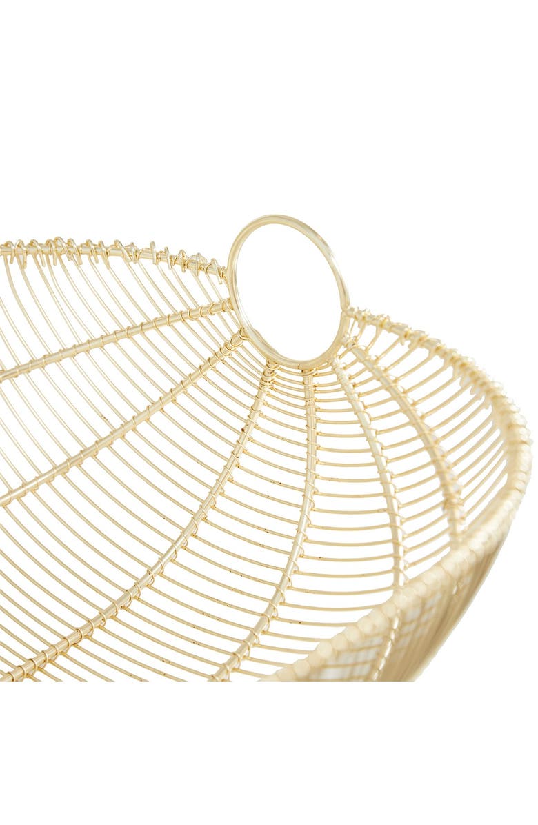 VIVIAN LUNE HOME Goldtone Metal Wire Decorative Bowl - Set of 2, Alternate, color, 