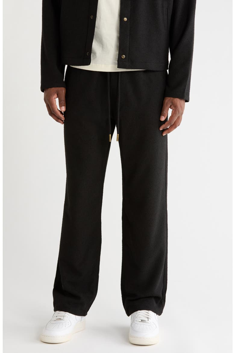 Nep Yarn Pants, Main, color, BLACK