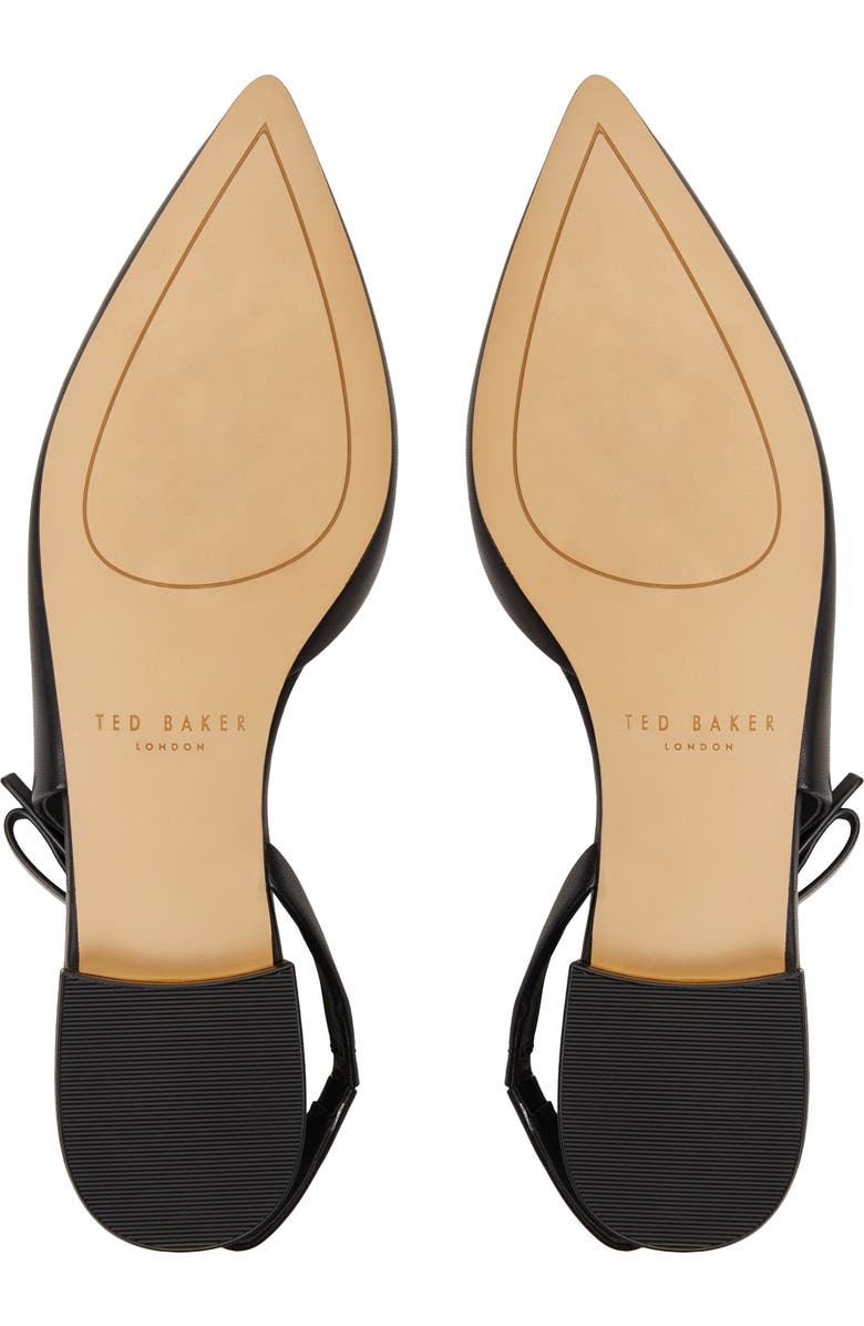 Ted Baker London Jane Bow Slingback Half D'Orsay Pointed Toe Flat, Alternate, color,