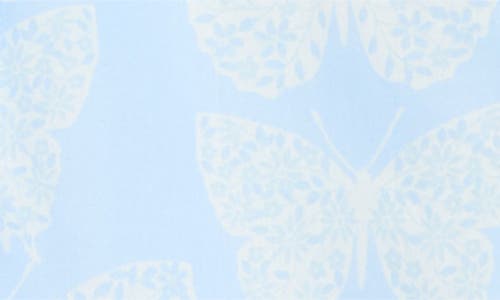 Sugarlips Aubry Butterfly Cindi Ruffle Top In Blue In Blue