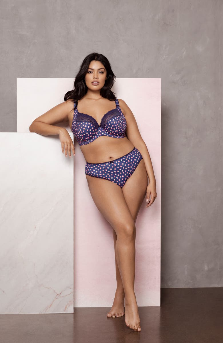 Elomi Kim Full Figure Underwire Plunge Bra, Alternate, color, 