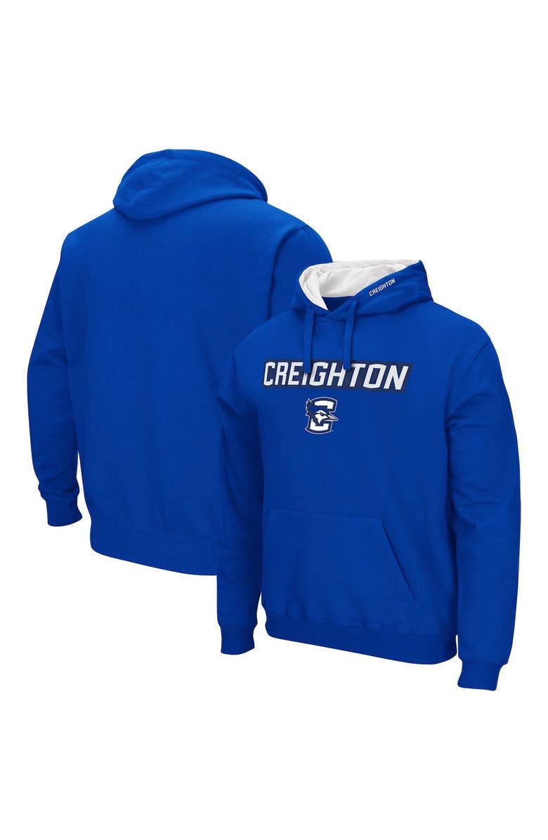 COLOSSEUM Men's Colosseum Blue Creighton Bluejays Arch and Logo Pullover Hoodie, Main, color, Blue