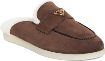 Saint Tropez Faux Shearling Lined Loafer Mule