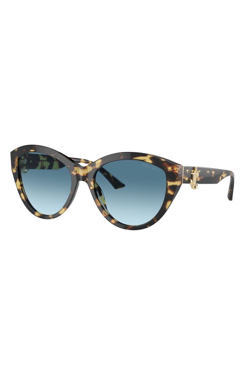 Jimmy Choo 55mm Gradient Phantos Sunglasses, Alternate, color, Mustard