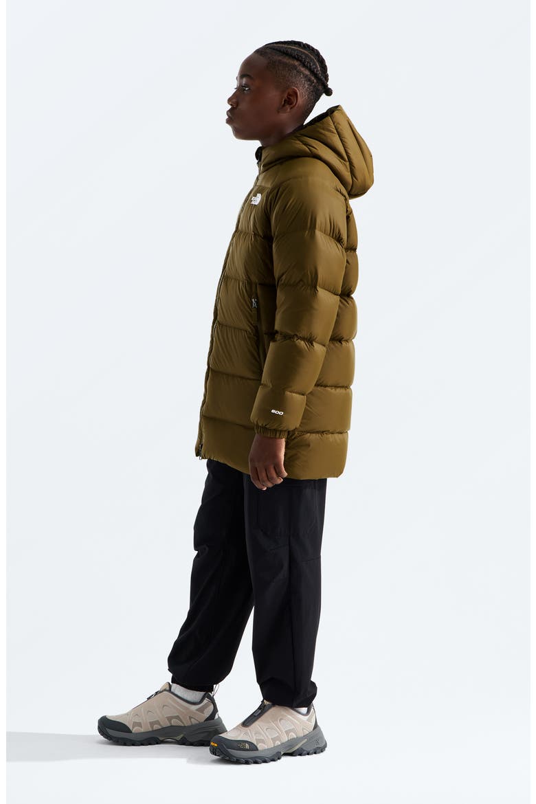 Kids' Hydrenalite 600-Fill-Power Down Hooded Parka, Alternate, color, CARAWAY SEED
