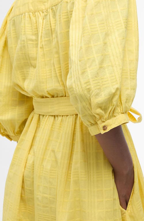 Barbour Heidi Cotton Midi Dress In Sunray Yellow