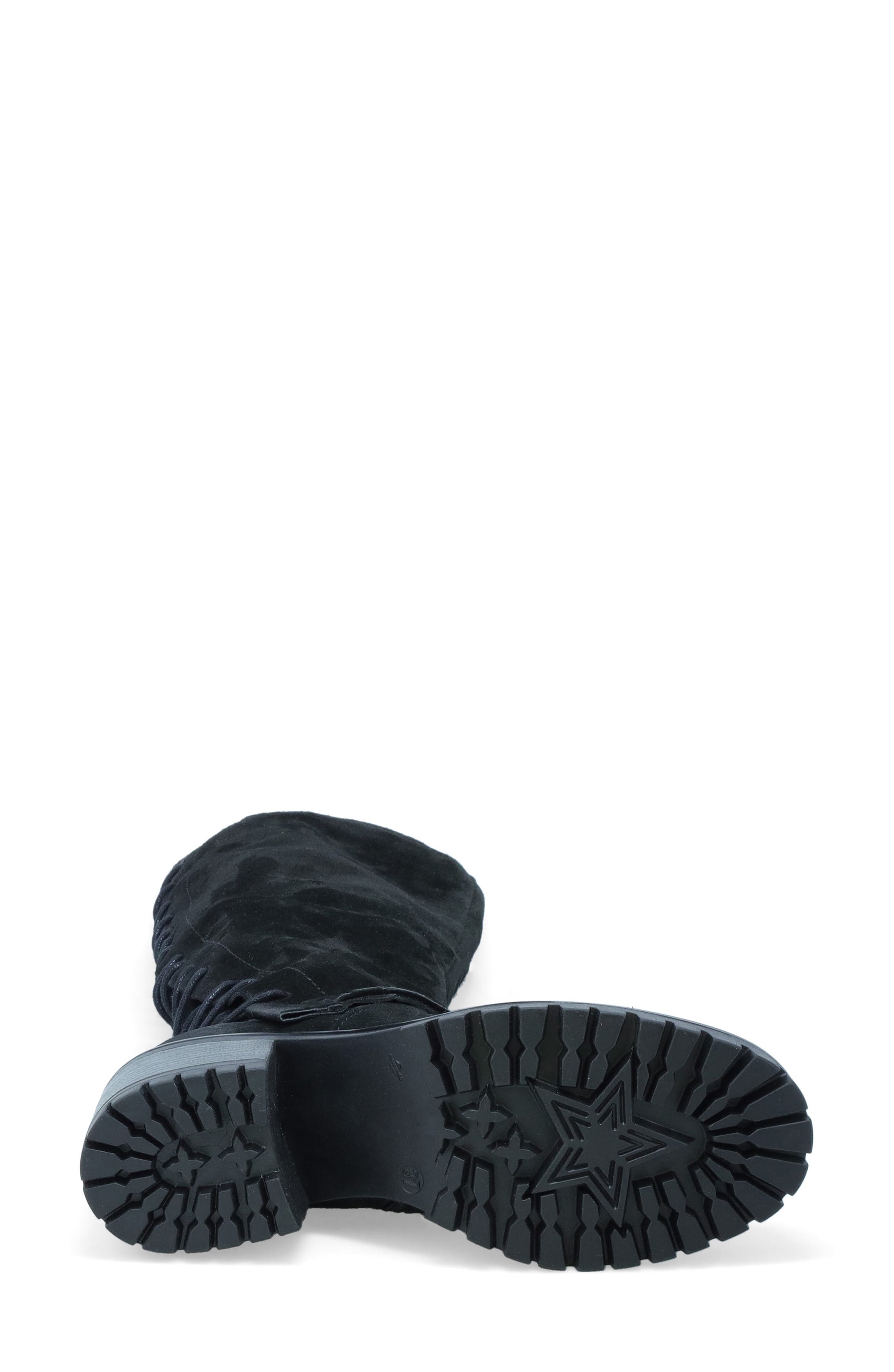 Miz Mooz Mavis Knee High Lace-Up Shaft Boot, Alternate, color, 